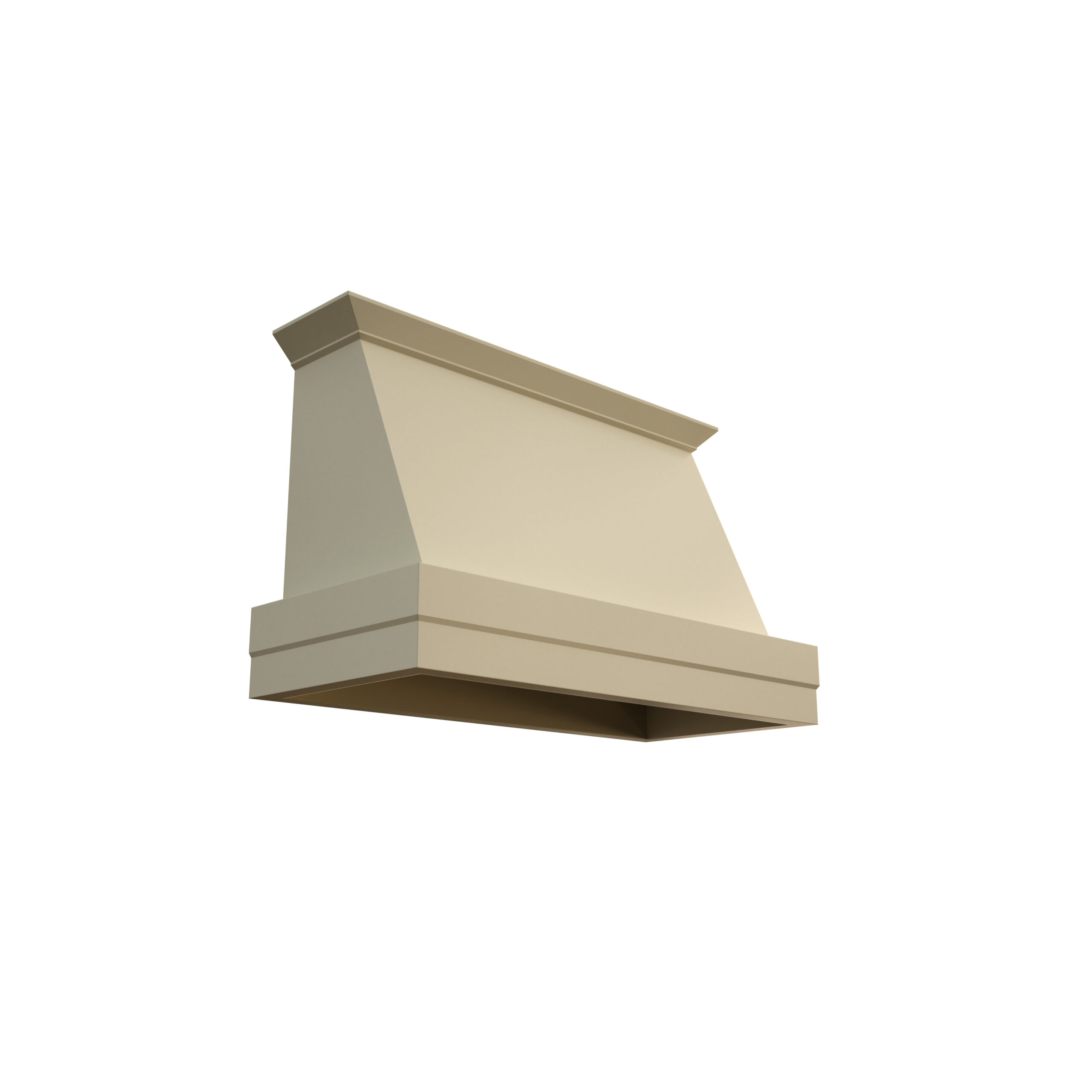 Campana extractora moderna beige de Grupo Espinar, diseño elegante para cocinas contemporáneas.