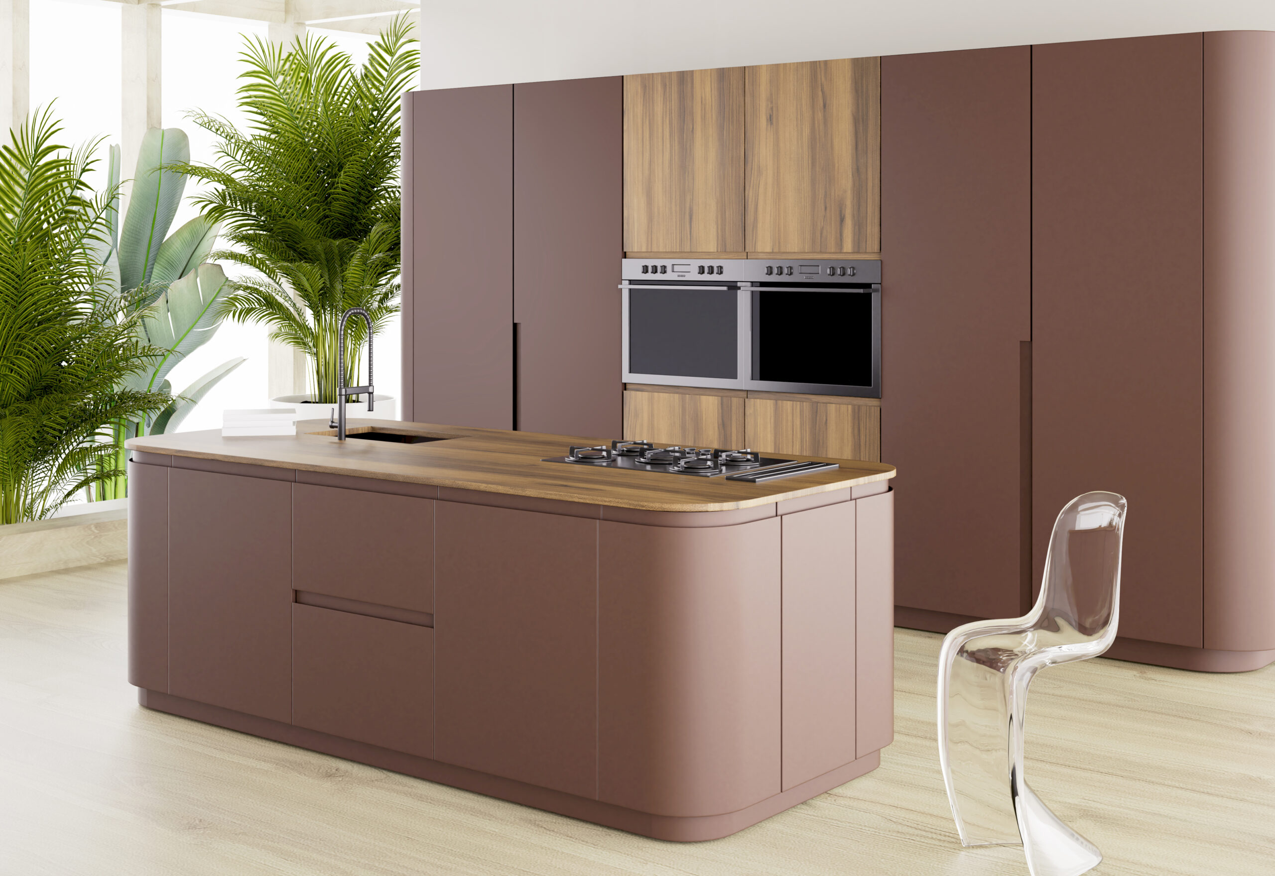 Cocina moderna con muebles de Grupo Espinar, especializados en puertas y frentes elegantes de alta calidad.