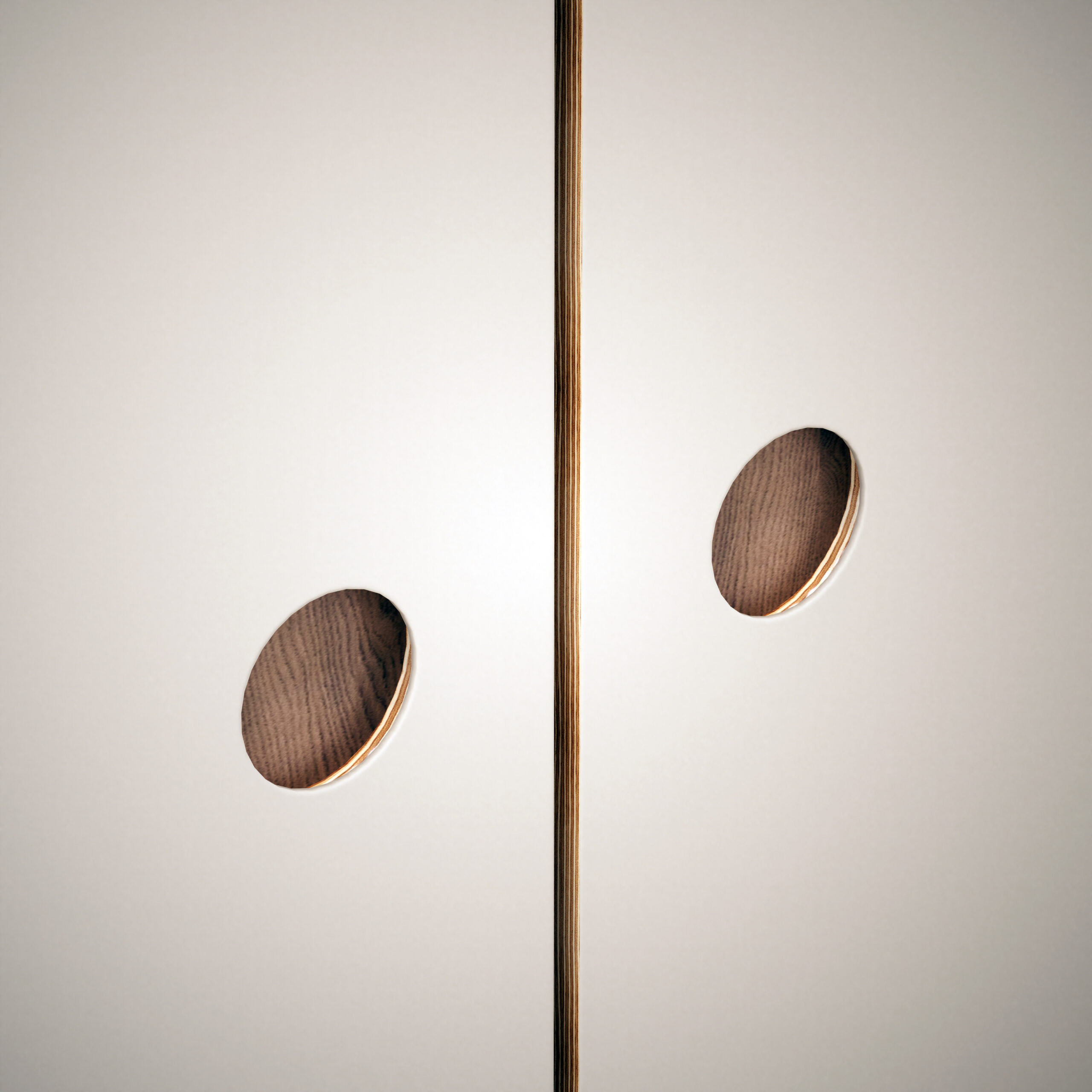 Tirador Círculo Marino fondo Roble